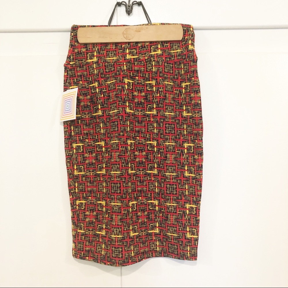 NWT Lularoe Womens XS Cassie Skirt Square Stretch - Picture 1 of 5